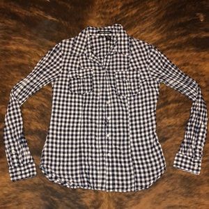Long sleeve plaid button up